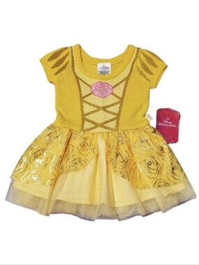 NWT Disney Princess Baby Girl Belle Halloween Costume Dress 12M